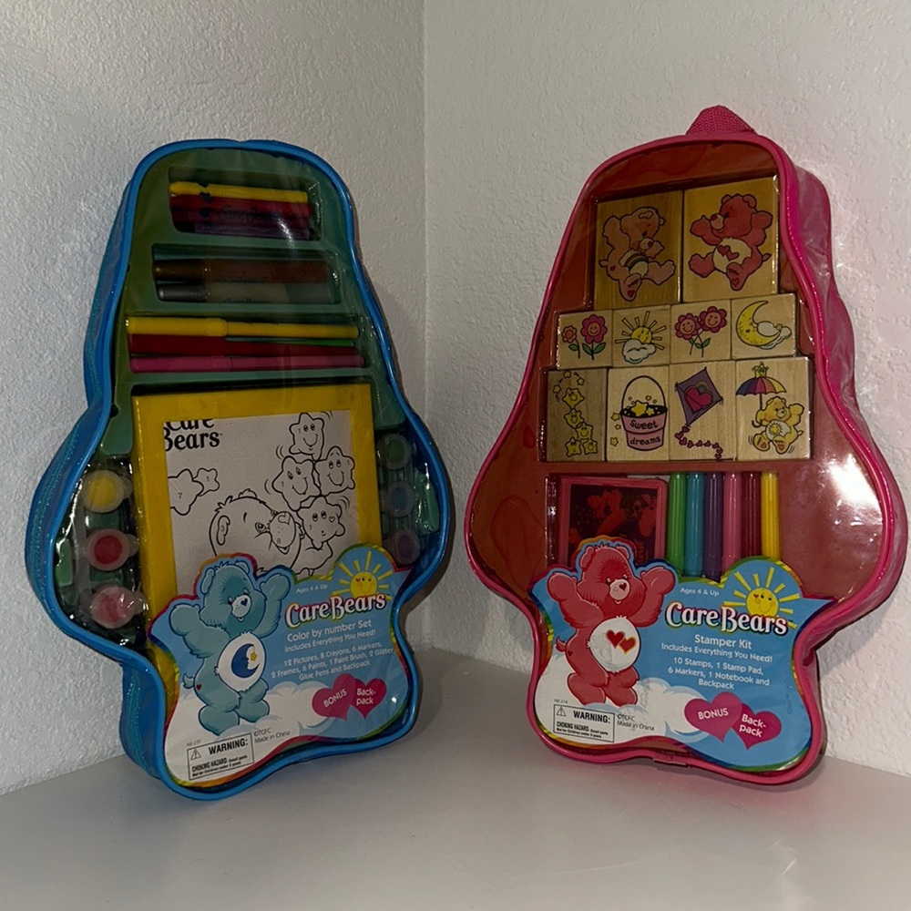 Care Bears activity sets kits backpack